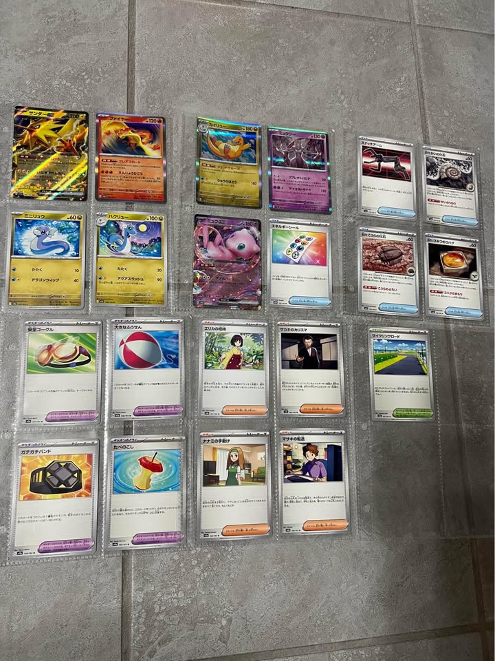 POKEMON 151 (JAPANESE) - Complete 165 Card Set (Common/Uncommon/R/RR) sv2a