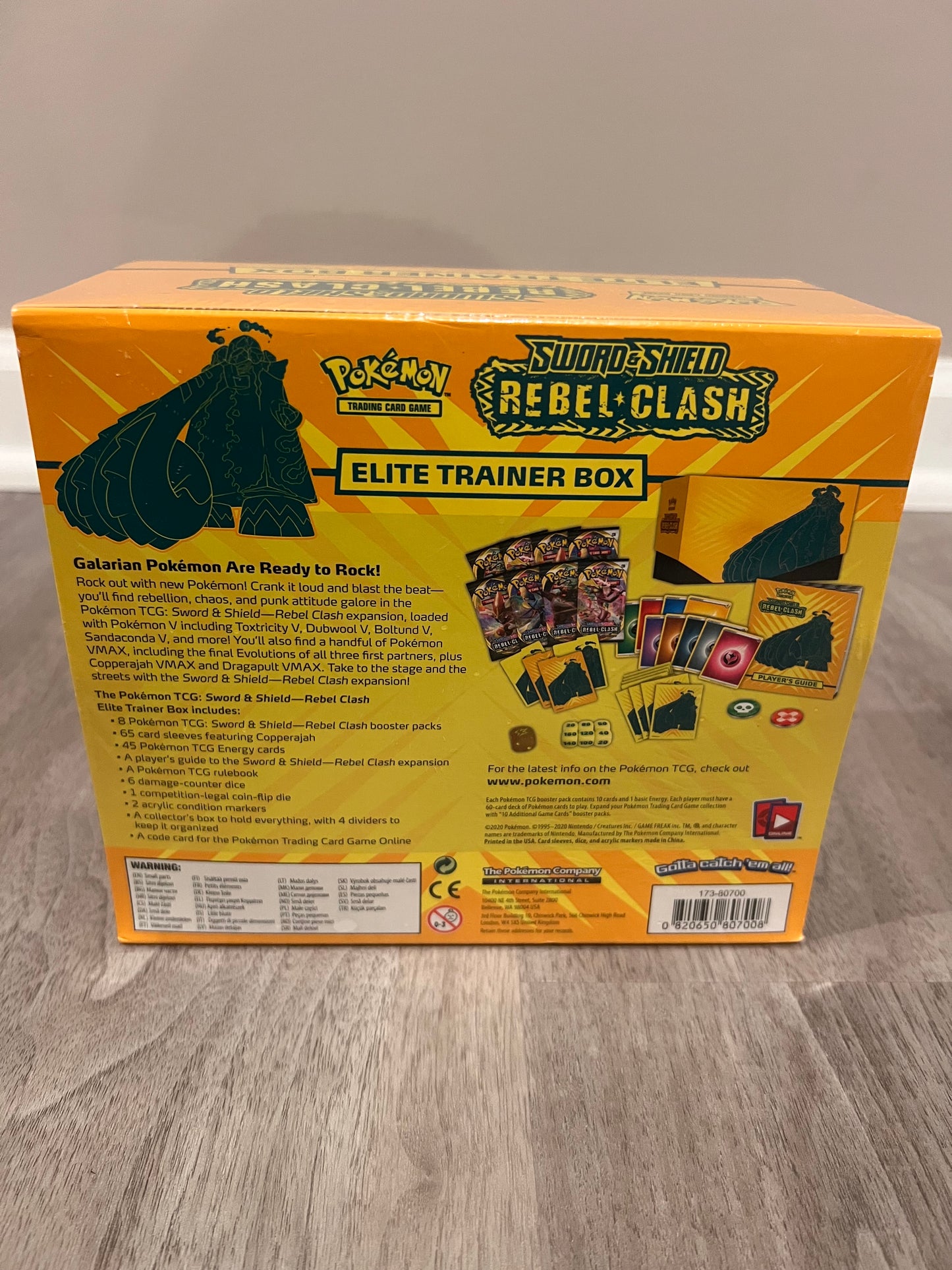 Rebel Clash Elite Trainer Box - SWSH02 (Click for picture)