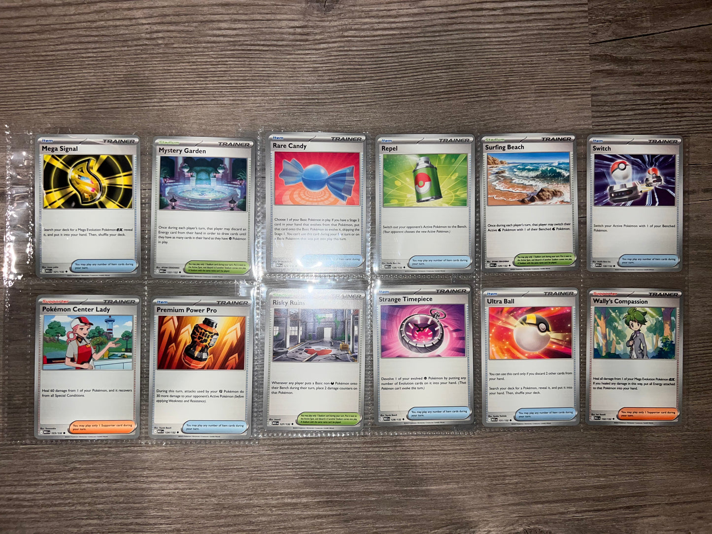 Mega Evolution Complete Base Set 132/132 with Holos & Exs